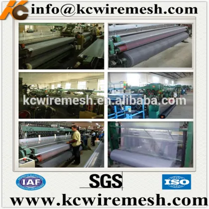 Heat insulation fiberglass mosquito screen mesh .