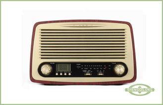 Multifunction Wooden Retro Radio Handmade Dual Alarm FM Clo