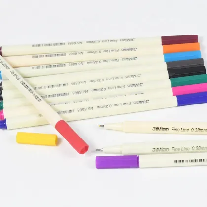 Hook Line Pen 0.38mm 12 Color Water-Based Ink Watercolor Pen Set