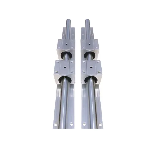 Linear Motion Guide System: Cylindrical Aluminum Rail with New Bearing Support and Shaft for Restaurant Industry Applications