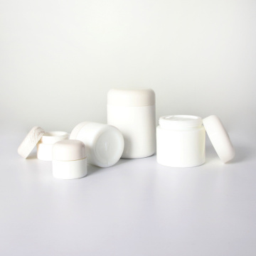 Serie Opal White Glass Body Cream Jars para cosmético