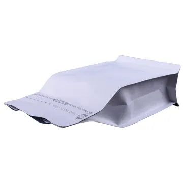 resealable square flat bottom aluminum foil pouch ziplock protein food packaging