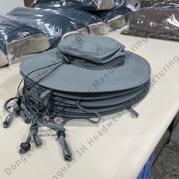 Custom Logo UPF 50+ Wholesale Outdoor Sun Protection Fisherman Hat with Neck Flap
