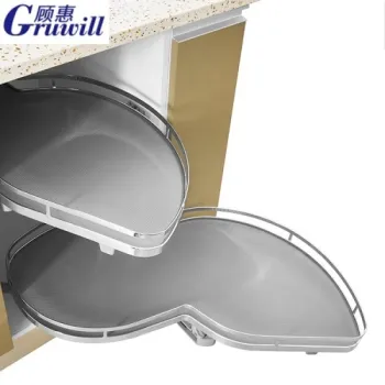 Kitchen Rotating Storage Basket Magic Blind Corner Cabinet