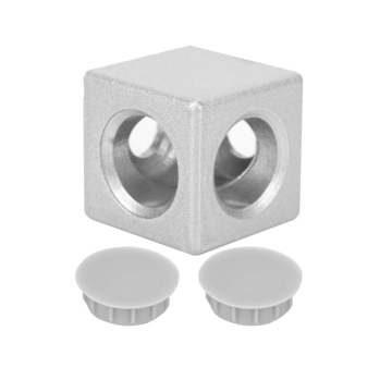 Aluminum Profile Connector: Durable Right Angle Connection Block, Corner Brackets in Zinc Alloy with Nylon Cover for 3030 Frames