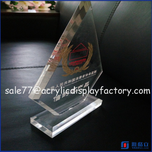 Acrylic awards crystal trophy