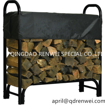 Roughneck Covered Firewood Rack log holder