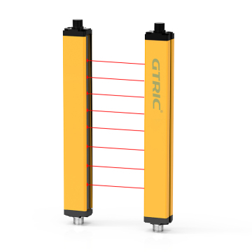 GTRIC 40MM Pitch 4 Beam Light Curtain: Industrial Safety Sensor with Finger Protection and Laser Beam Technology
