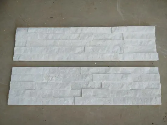 White Quartz Natural Stone Cladding 15*60CM With Z typle