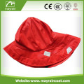 Red High Quality PU Rain Hat