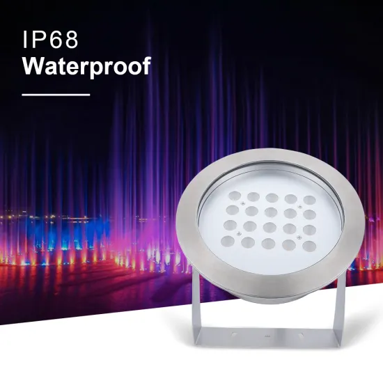40W/60W RGB Blue Stainless Steel 316 IP68 LED Underwater Spot Light for Fountain Pond Spa