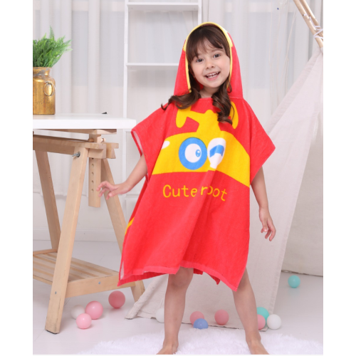 Bata de surf poncho de baño 100% algodón orgánico