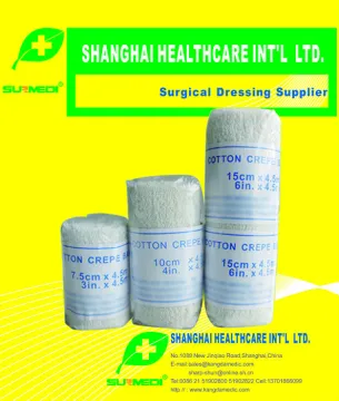 cotton elastic crepe bandages (super white color) FDA