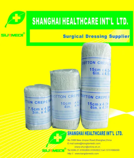 cotton crepe bandages (super white color) FDA