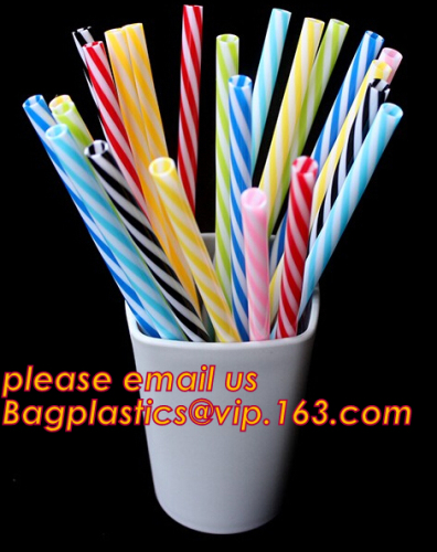 BPA-Free Reusable Straw,Plastic Thick Drinking Straws,Mason Jar Straws Mix Color Small Stripe, PET Hard Plastic Reusable Crazy