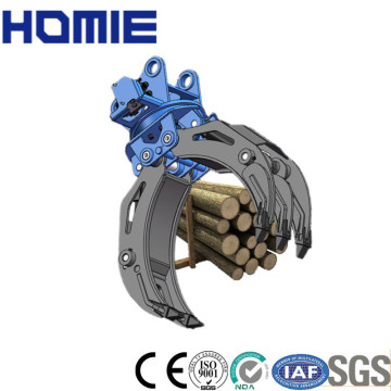 Hydraulic Log Grapple for Mini Excavator Attachment