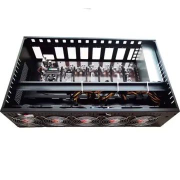 高性能ゲームおよびマイニングリグコンポーネント：8マシンの本物のオンダマザーボード、3080 GPU、3300W PSU、サーバーケース