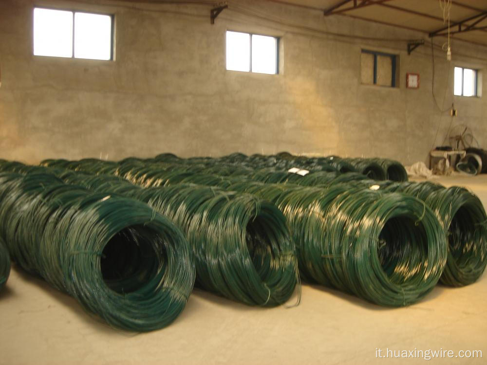 Filo di ferro rivestito in PVC per recinzione