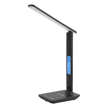 Smart Eye-Caring Display with 5 Brightness Levels, Touch Control, Wireless Phone Charger, and USB Port LED Desk Lamp