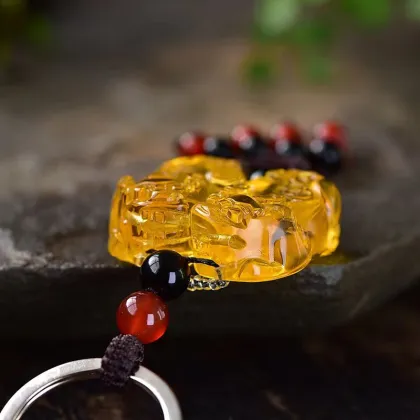 Natural Stone Crystal Crafts: Amethyst, Citrine, and Pixiu Carvings for Healing Stones and Gifts