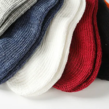 wholesale children winter socks 100% cotton children knee socks