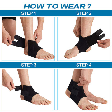 Dhukungan Nerprene Ankle Ankle Brace Ukuran Disesuaikan