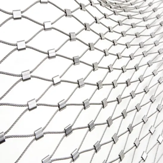 Stainless Steel Diamond Shape Wire Rope Mesh for Stairs