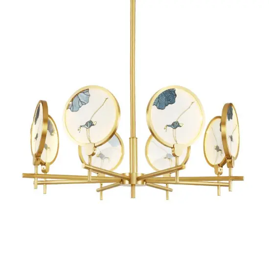 INSHINE Elegant Round Crystal Pendant Light