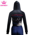 Girls cropped fleece hoodies