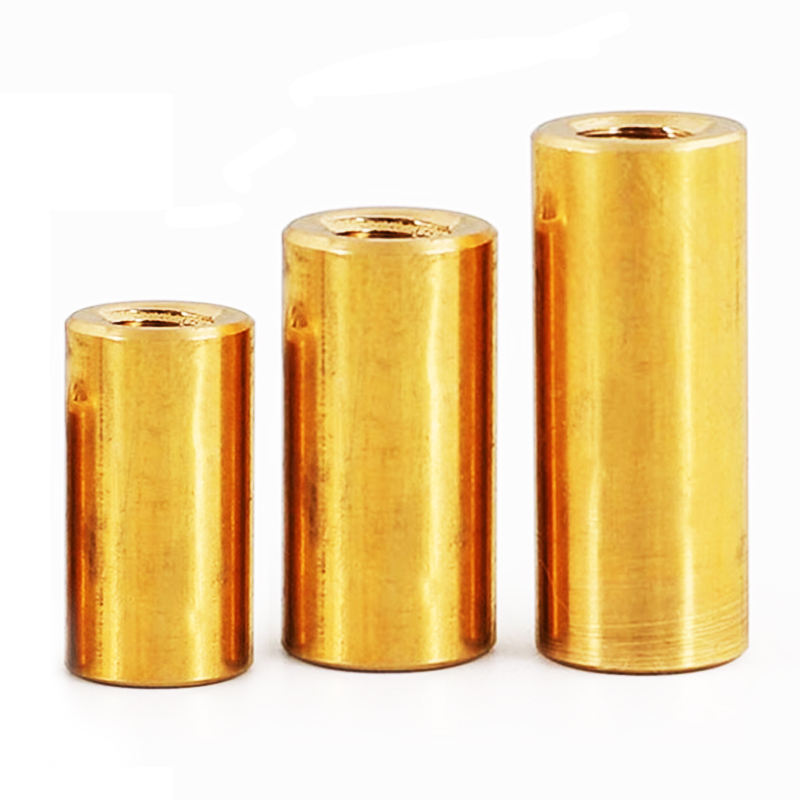 Cylindrical Copper Nut with Trapezoidal Thread Screw POM T4/T5/T6/T8/T10/T12 Positive and Negative Teeth