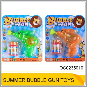 Summer animal bubble gun with batteries included OC0235010