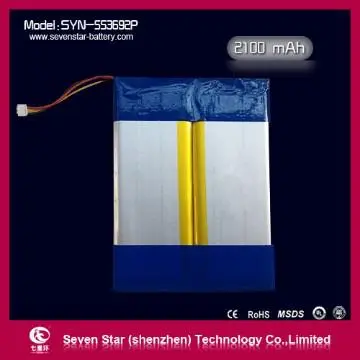 2100mAh polymer lithium battery for tablet