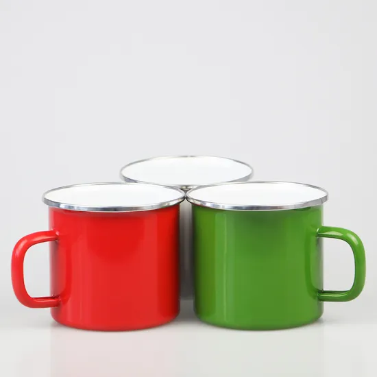 Good Quality Mug Heat Resistant Metal Tea Cup Porcelain Cup Enamel Mug Ceramic Cup