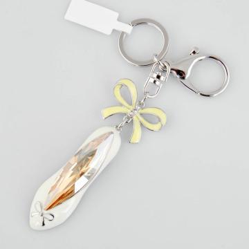 Highheel shoe shape Handbag Widget with painting and Swarovski Stones