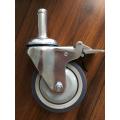 4 inch shaft caster with TPE wheels