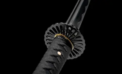 Taiyi Black Carbon Steel Katana Swords Exquisite Display of Handicrafts