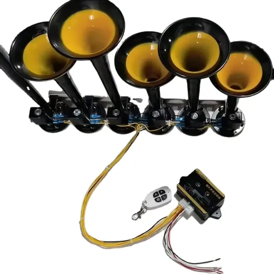24V Air Horn Trumpet with Compressor for Car - High-Quality 6-Pipe 20-Sound Option