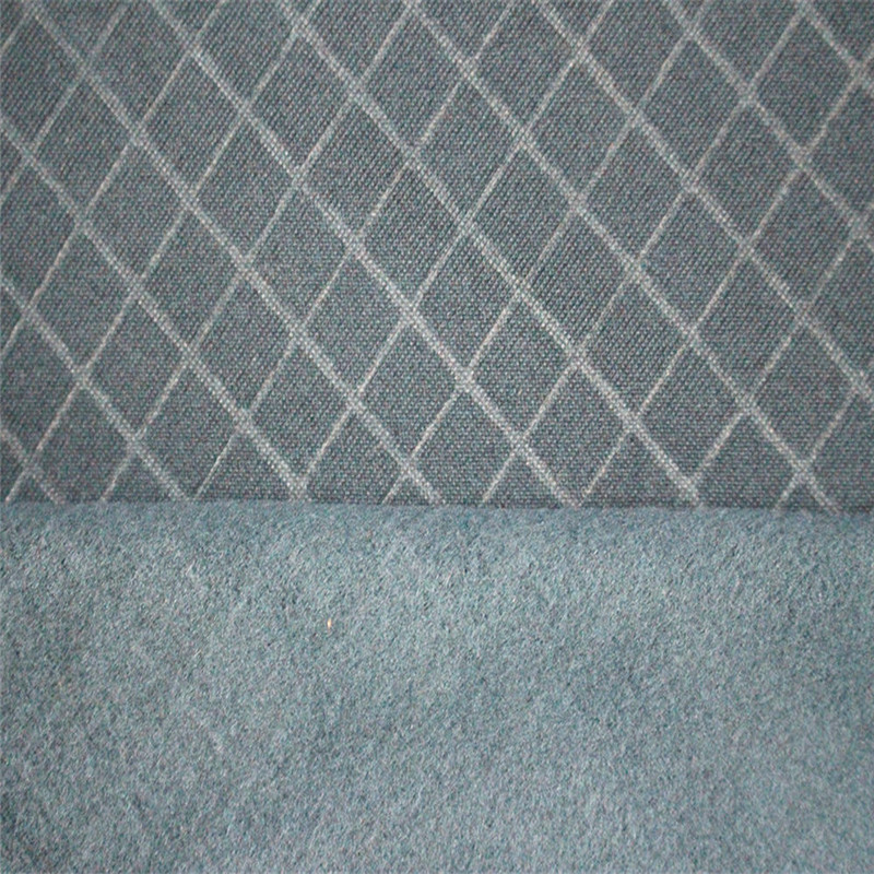 Polyester Jacquard Two Tone Brushed Textile Fabric