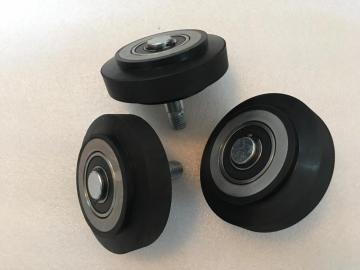 Rouleau de guidage de 100 mm avec axe excentrique M16 pour ascenseurs ThyssenKrupp