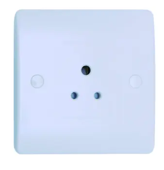 1 Gang 2 AMP Round Pin Unswitched Socket