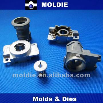 Different types of aluminum die casting lock cylinder parts