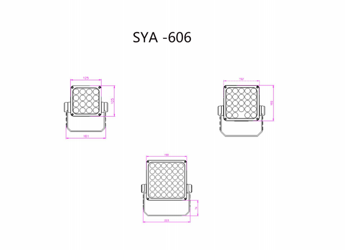 Integrated LED flood light with heat dissipation function