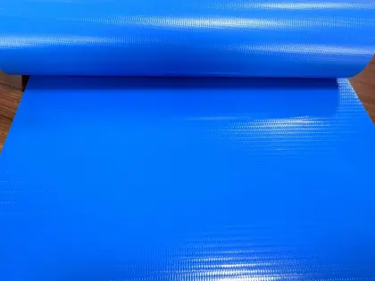500gsm PVC plain tarpaulin blue