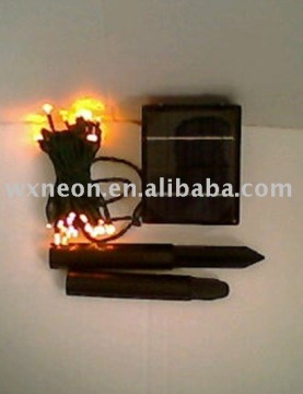 led warm white solar string light