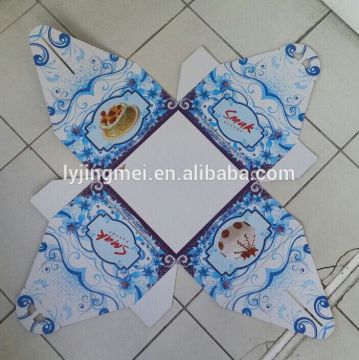 OEM printed paper cake box with handle
