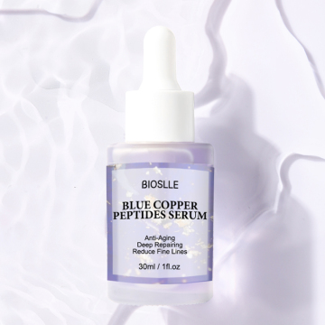 Bioslle OEM/ODM Squalane Blue Copper Peptide Serum : 노화 방지 및 방지 방지 처리