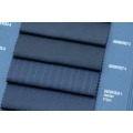 Dark Blue Chevron 50% Wool Fabric