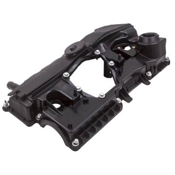 Reinforced plastic composite valve cover