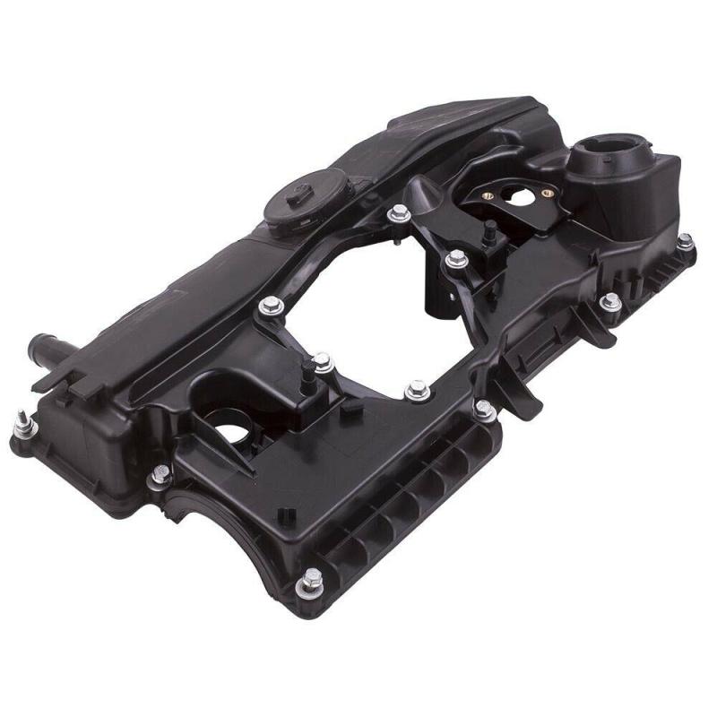 Reinforced plastic composite valve cover