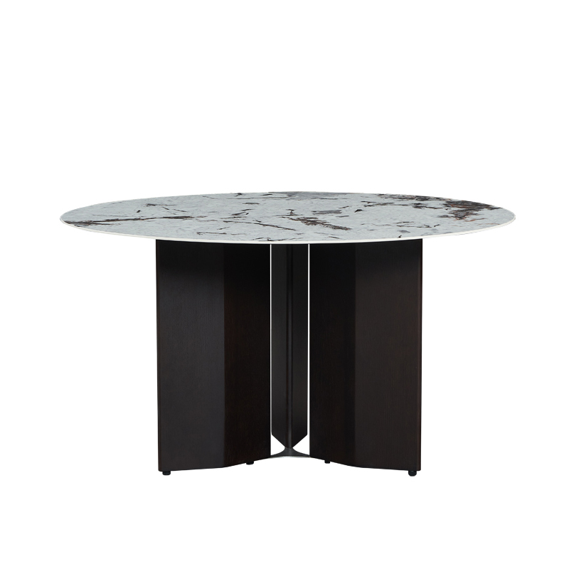 Simplistic Fantastic White Marble Dining Table